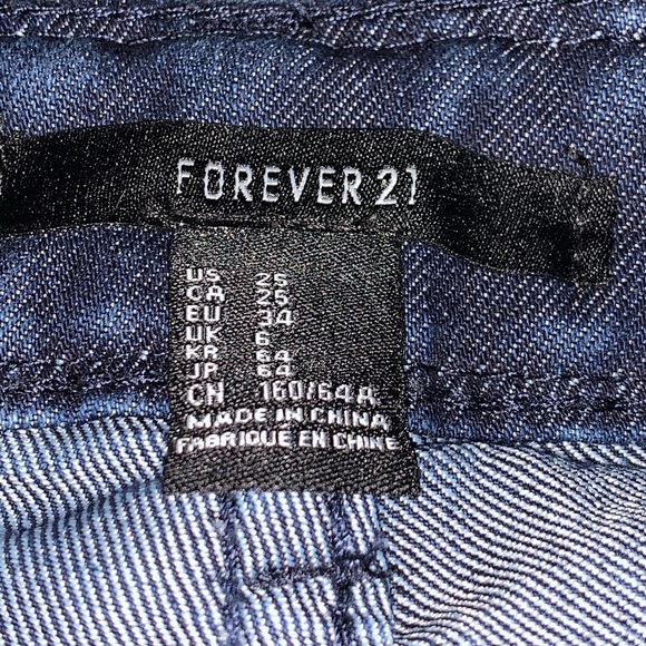 Forever 21 Denim Shorts Size 25 - Picture 5 of 6